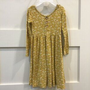 Little Bum Bums Gold Floral Dress Size 2 Toddler